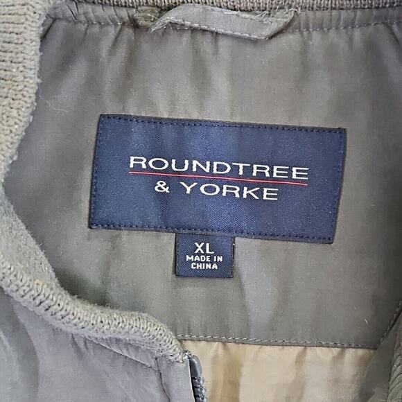 Roundtree & Yorke Jacket Coat Men's Size XL Gray Full Zip Quiet Luxury 5 Pockets - Picture 3 of 16